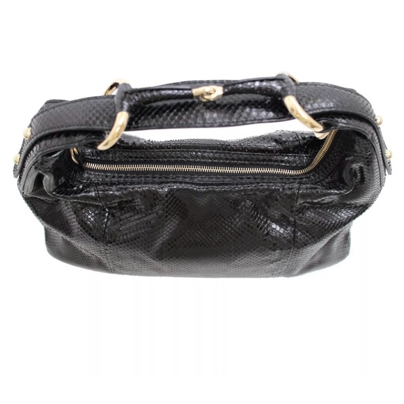 ❌SOLD❌GUCCI 
Python Small Horsebit Chain Hobo Black - Picture 4 of 9